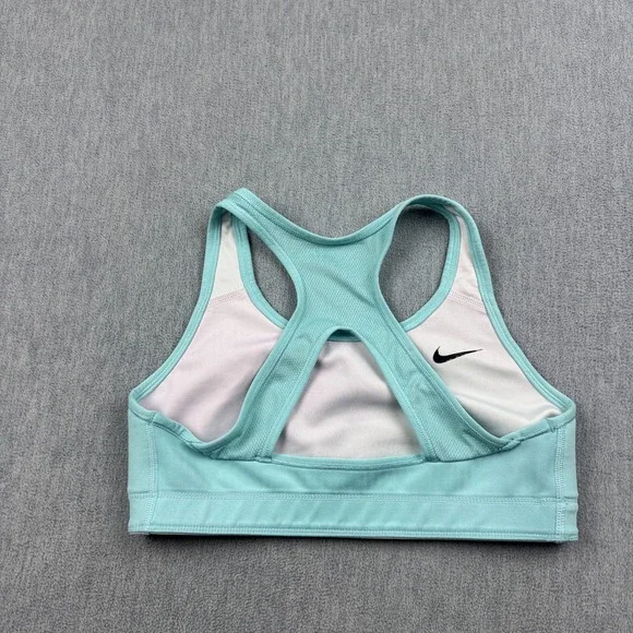 Nike Sports Bra Womens Large Green White Reversible Workout Yoga Gym Unpadded‎ - Picture 6 of 10